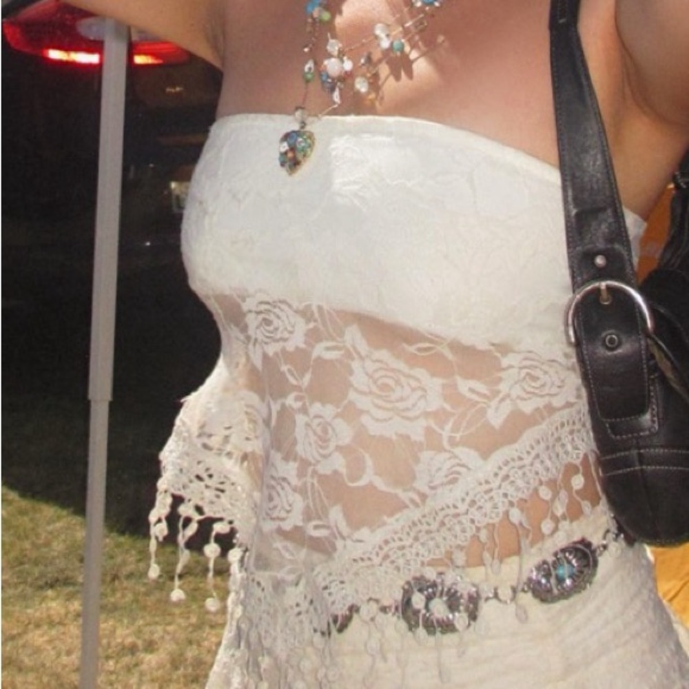 Edikted india sheer lace top